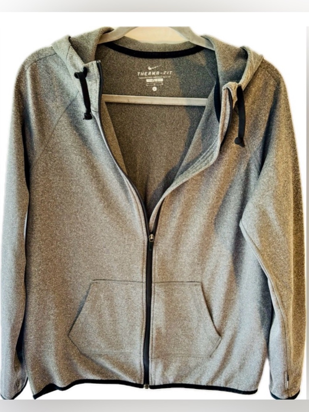 Nike Therma-FIT Zip Hoodie | Gray | Women’s Size Large